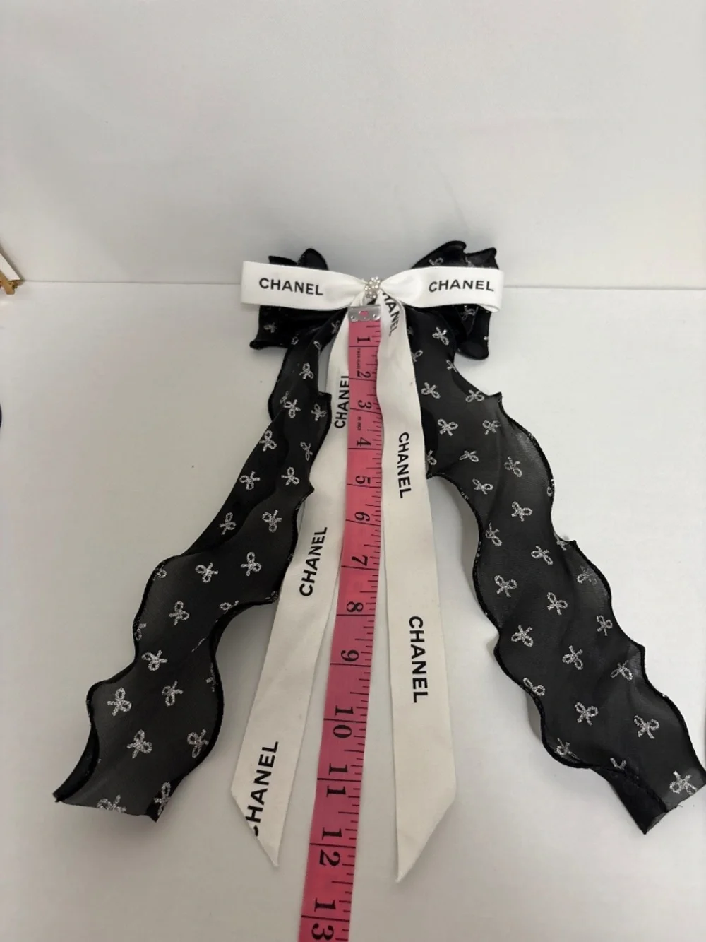 Chanel Ribbon Bow Hair Clip